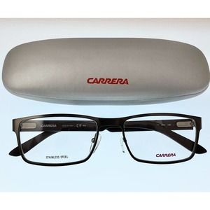 NEW CARRERA Gunmetal Ophthalmic quality W/ case